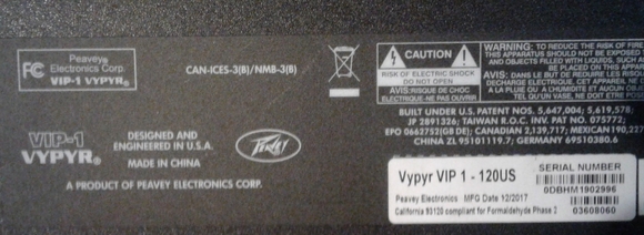 PEAVEY VYPYR VIP-1 - Picture 2 of 2